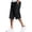 Black, variant on Mens Fashion Simple Solid Color Elastic Waist Overalls Cotton Casual Pants Shorts