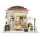 thumbnail image 1 of Diy Kit Miniature Building Kits Cafe Model Wooden Little House Kids Toy Children's Birthday Gift Doll House Furniture heqiyong LED, 1 of 2