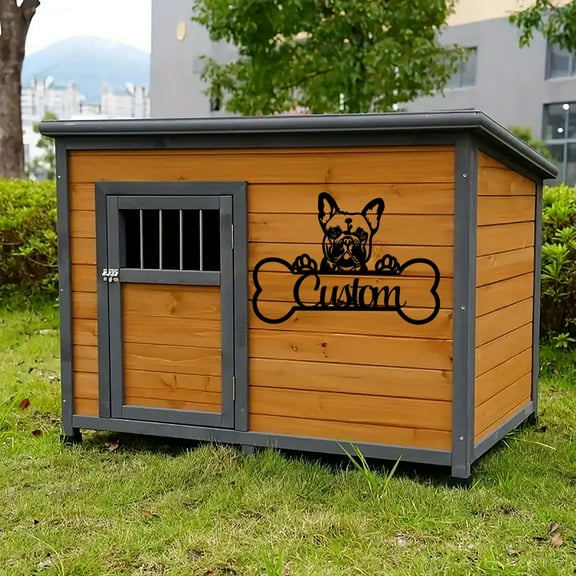 Customized metal signboard for dog house decoration, a gift for dog owners
