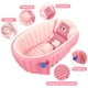 thumbnail image 5 of Bañera hinchable para bebés KENPUAZ, plegable, 82 x 57 x 28 cm, color rosa, 5 of 6