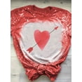 thumbnail image 2 of Camiseta con estampado de corazones y teñido anudado a la moda Tmvgtek Para estrenar, 2 of 2