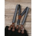 thumbnail image 5 of CARETOO Baby Boy Clothes Suit Floral Dress Shirt Shorts Suspender Pants Formal 95% Cotton 3pcs, 5 of 15