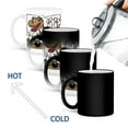 thumbnail image 4 of 3drose, Funny Cute Cool Colorful Abstract T-rex Dinosaur Bowling Sports, 11oz Magic Transforming Mug, 4 of 7