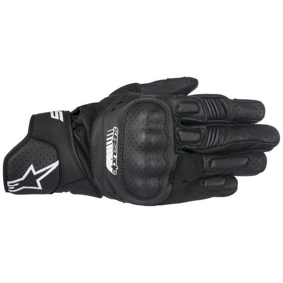 Alpinestars SP-5 Mens Leather Motorcycle Gloves Black LG