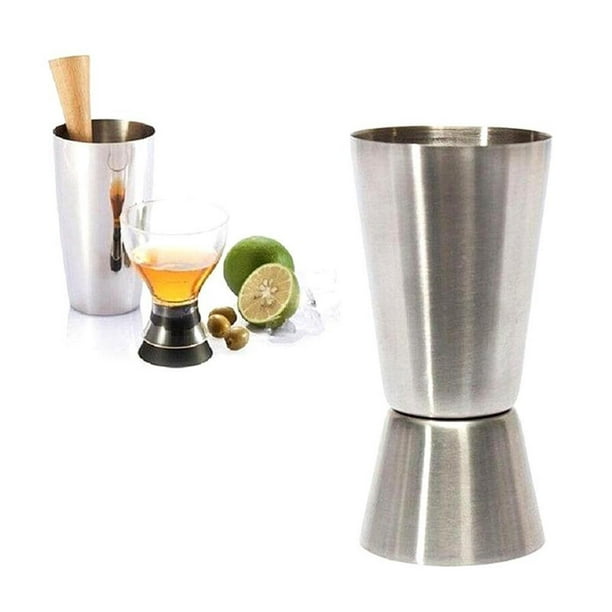 Durable Stainless Steel Measuring Cups Mixing Liquor Cup Bartender Bar  15/30ML