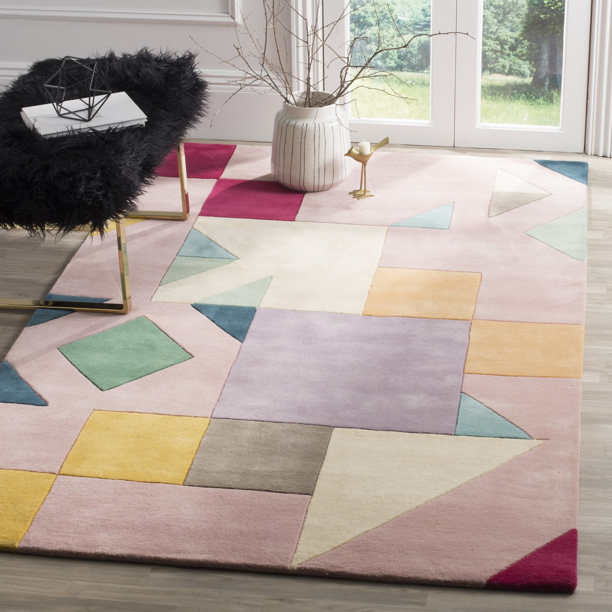 SAFAVIEH Fifth Avenue Giuseppe Southwestern Area Rug, Pink/Multi, 10' x 14'