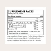 THORNE - Omega-3 with CoQ10 - Omega-3 Fatty Acids Supplement with CoQ10 - EPA and DHA - 90 Gelcaps