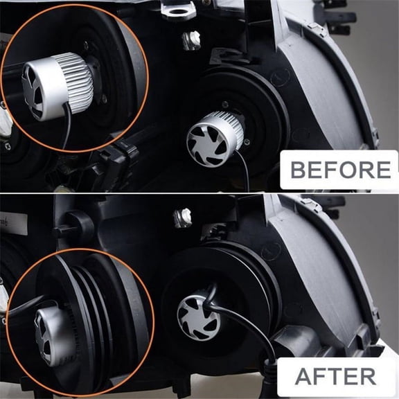 2pcs 32mm Car LED Headlight Seal Dust Cover Kit Waterproof Silicone Caps C6
