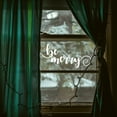 thumbnail image 2 of Vinyl Wall Art Decal - Be Merry - 9" x 22.5" - Cursive Christmas Seasonal Holiday Decoration Sticker - Indoor Outdoor Home Office Wall Window Door Decoration Adhesive Decals (9" x 22.5", Red), 2 of 4