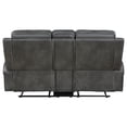 thumbnail image 6 of Raelynn Upholstered Track Arm Motion Loveseat Grey, 6 of 11