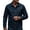 Navy, variant on Miqool Denim Jacket for Men Button Down Long Sleeve Trucker Jean Jacket Casual Workwear Coat with Pockets