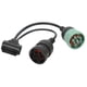 thumbnail image 2 of Cable De Escáner Divisor OBD2 Y, Resistencia A La Oxidación Cable OBDII De 6 Pines Y 9 Pines Alta Flexibilidad Fácil De Usar Eficiente Para Camiones, 2 of 7