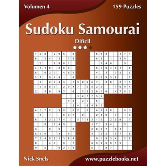 Pre-Owned Sudoku Samurai : Dif?cil, 159 Puzzles