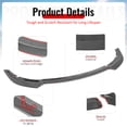 thumbnail image 4 of Ikon Motorsports Front Bumper Lip Fits 2015-2023 Dodge Charger SRT V7 A Style Carbon Fiber Print ABS Air Dam Chin Spoiler Protector Splitter 3PCS, 4 of 9