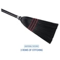 thumbnail image 3 of ZAWkirJ BWK951BP Flag Tipped Bristle 37 in. - 38 in. Length Lobby Broom - Natural/Black (1 Dozen), 3 of 6