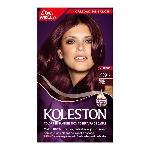 Tinte para cabello Koleston 366 castaño violeta oscuro