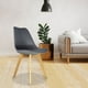 thumbnail image 2 of Comedor Circular Mundo In Cristal 4 Personas Sillas acojinadas Gris Minimalista, 2 of 7