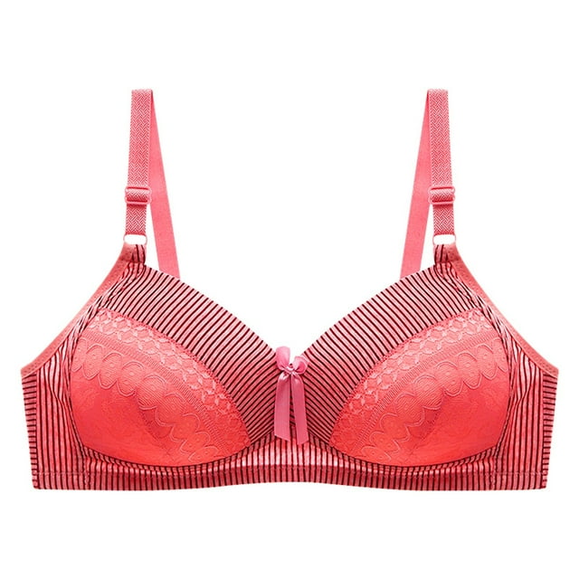 Fgnfyis Soutien-Gorge Haut Décontracté Ajustable et Respirant pour Femmes Sans Armature Soutien-Gorge de Rassemblement et d'Ajustement Soutien-Gorge Femmes Rouge Melon D\'eau TTTG