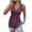 Purple2, variant on Maean Women's Tank Tops V Neck Pleated Sleeveless Summer Blouse Solid Color Fashion Tunic Shirts