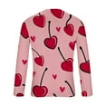 thumbnail image 5 of Blusas y camisas de manga larga con cuello redondo para hombre. Camiseta deportiva estampada para San Valentín. Camiseta de manga larga con cuello redondo. Blusas de licra para hombre., 5 of 5