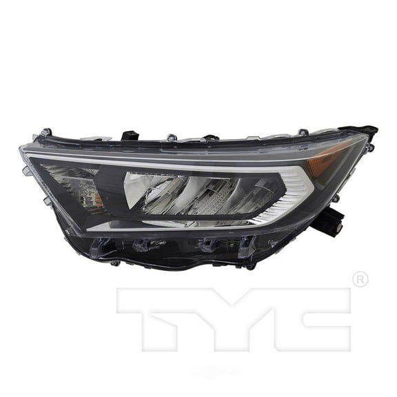 TYC LED Headlight (Chrome) for 19-20 Toyota RAV4 Left Driver Fits 2021 Toyota RAV4