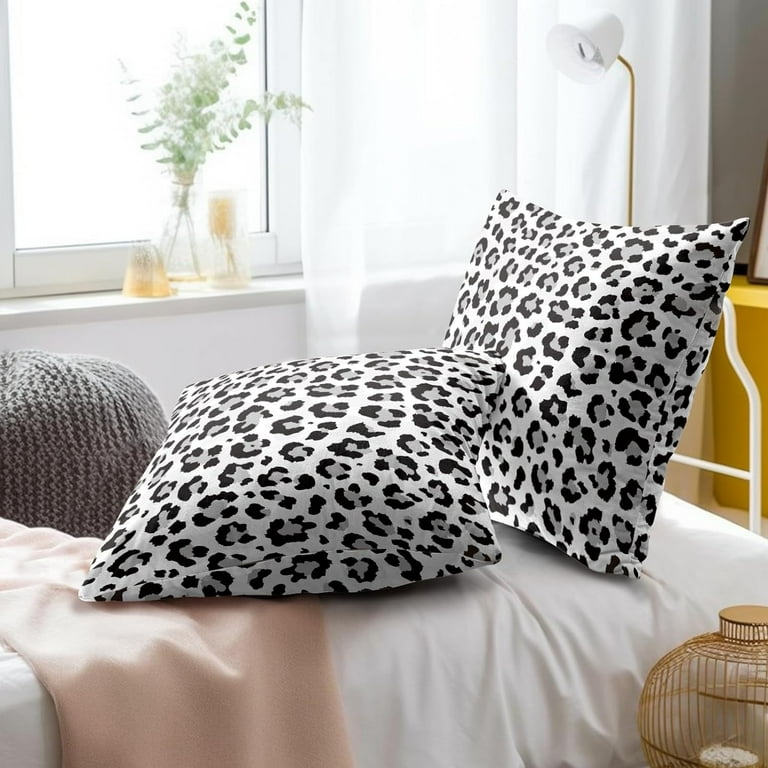 Grey cheetah pillow discount