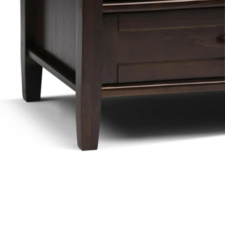 Simpli Home - Warm Shaker TV Cabinet for Most TVs Up to 52" - Honey Brown