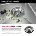 thumbnail image 6 of Delta 95J132-T30S-SS Lenta 30” Retrofit Farmhouse Apron Front 16 Gauge Stainless Steel, 6 of 7