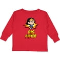 thumbnail image 3 of Inktastic Big Sister Superhero Girls Long Sleeve Toddler T-Shirt, 3 of 5