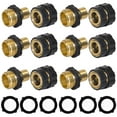 thumbnail image 1 of Conector rápido para manguera de jardín, material de aluminio que garantiza durabilidad y ligereza para sus necesidades al aire libre, ajuste universal que se adapta a todas las mangueras de jardín, 1 of 6