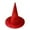 Red, variant on Velvet Hat, Solid Color Pointed Hat for Halloween Accessory Red One Size