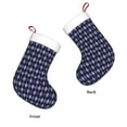 thumbnail image 3 of Yiaed Purple and Blue Squares Print Christmas Stockings, Christmas Stockings Hanging Ornaments, Christmas Stockings for Family Christmas Holiday Decorations, 3 of 7