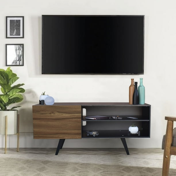 Hogare Centro de Entretenimiento Madrid para TV de hasta 55 “Negro Parota Hogare Madrid
