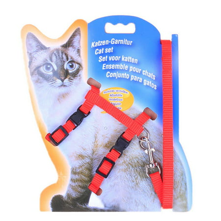 KABOER Cat Harness And Leash Hot Sale 5 Colors Nylon Products For Animals Adjustable Pet Traction Harness Belt Cat Kitten Halter