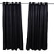 thumbnail image 1 of Cortinas totalmente forradas de tela de seda sintética de 66 "x 54" cortinas con anilla plisada y forro negro, 1 of 4