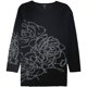 thumbnail image 1 of Alfani suéter con estampado abstracto para mujer, negro, mediano, 1 of 2