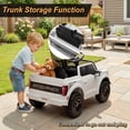 thumbnail image 6 of iYofe 12 Volt Ford F150 Raptor Powered Ride on Car Toy with Remote Control&Bluetooth, White, 6 of 9