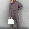 thumbnail image 2 of ZJXFGS Jogger Set Women Comfy Set Plus Size Outfits For Women Sweat Suit Women Athleisure Sets Women Cozy Outfits Women Set Sport Suit For Women Jogger Sets For Women 2 Piece Sweat Suit B 2XL, 2 of 8