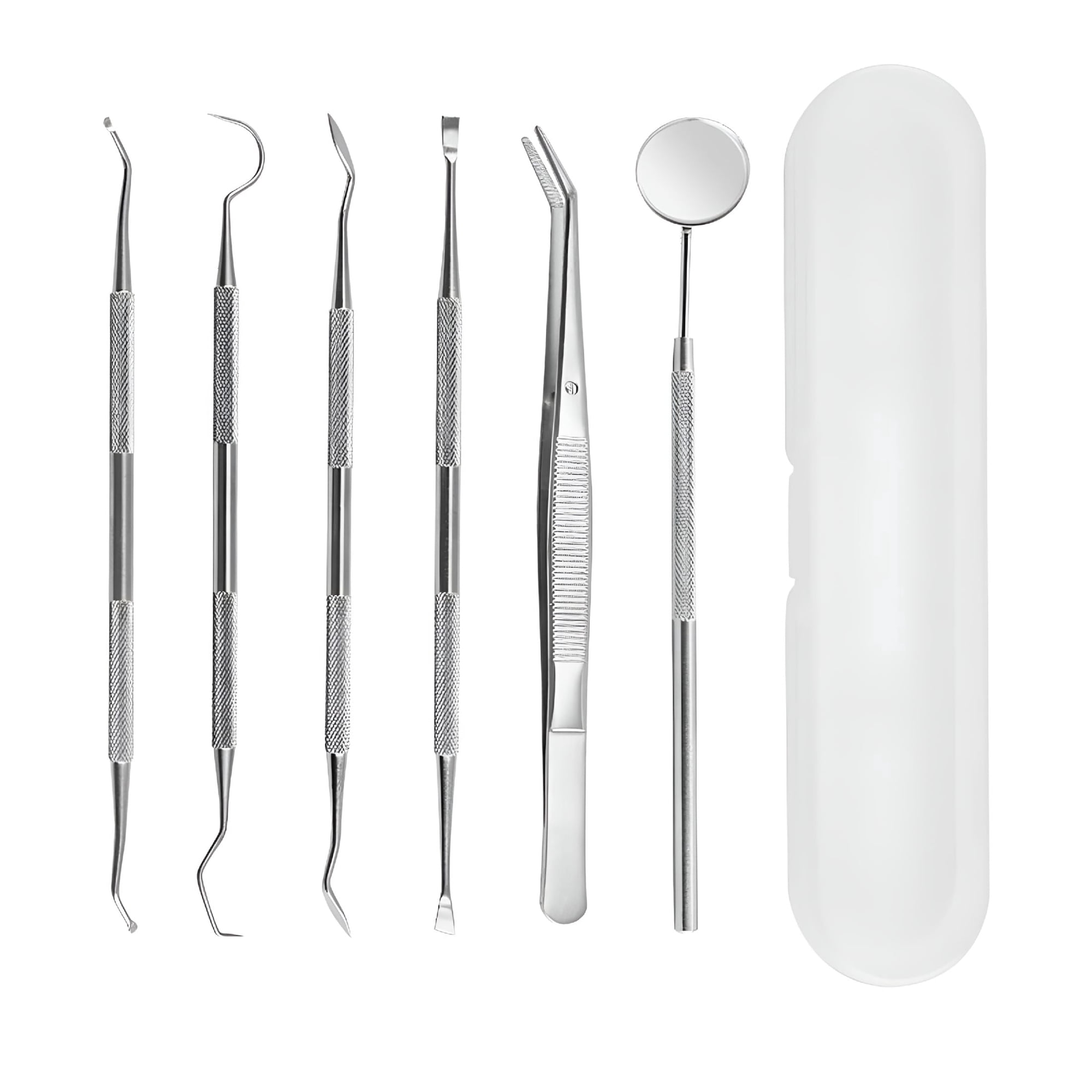 XIRQI Dental Cleaning Tools Kit,6 PCS Teeth Tooth Scraper Tartar Plaque Removal Oral Care Tool