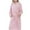 Pink, variant on ZZwxWA Robe Waffle Knit Knee Length Pajamas Unisex Soft Kimono Bathrobe Hotel Spa Robe