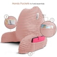 thumbnail image 5 of Nestl Almohada de Lectura con Respaldo, Apoyo para la Espalda Brazos, Descanso Cama Memory Foam Triturada, Color beige Durazno., 5 of 5