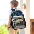 thumbnail image 7 of PVC Transparent Backpacks Clear Backpack for Travel and Outings Blue-purple Snowflakes, 7 of 7