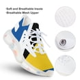 thumbnail image 3 of Saint Lucia Flag Walking Shoes for Men Woman Lightweight Tennis Fashion Elastic Sports Shoes Cushion Basketball Shoes, 3 of 7