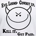 thumbnail image 3 of CafePress - Evil Looms Women's V Neck T Shirt - Womens Cotton V-Neck T-shirt, 3 of 4