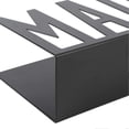 thumbnail image 3 of Mail Organizer Metal Stylish Hollow Design Desktop Mail Holder for Bills Letters Papers Black, 3 of 4