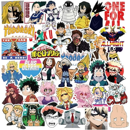 My Hero Academia Sticker Pack Of 50 Stickers Anime My Hero Academia Stickers For Laptops Hydro Flasks Water Bottles Luggage Walmart Canada