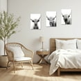 thumbnail image 5 of ZHONGYUTONG Highland Cow Canvas Art Prints 3 Pieces Black White Animal Wall Pictures (12"x16"x3PCS), 5 of 7