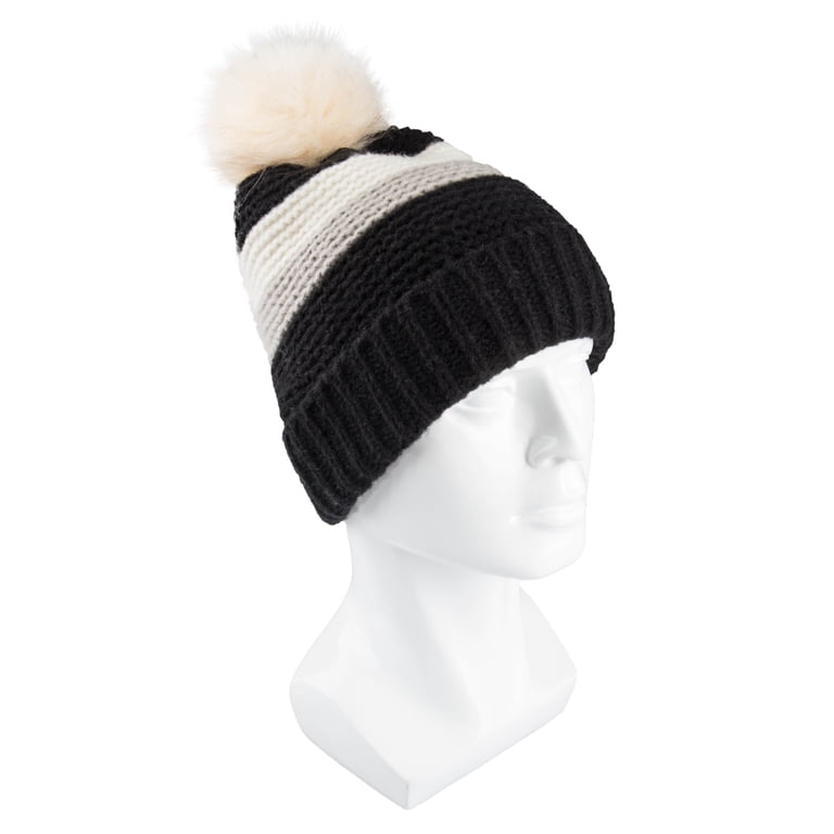 Jessica Simpson Knit Beanie with Pom Pom s-l400.jpg main image 4