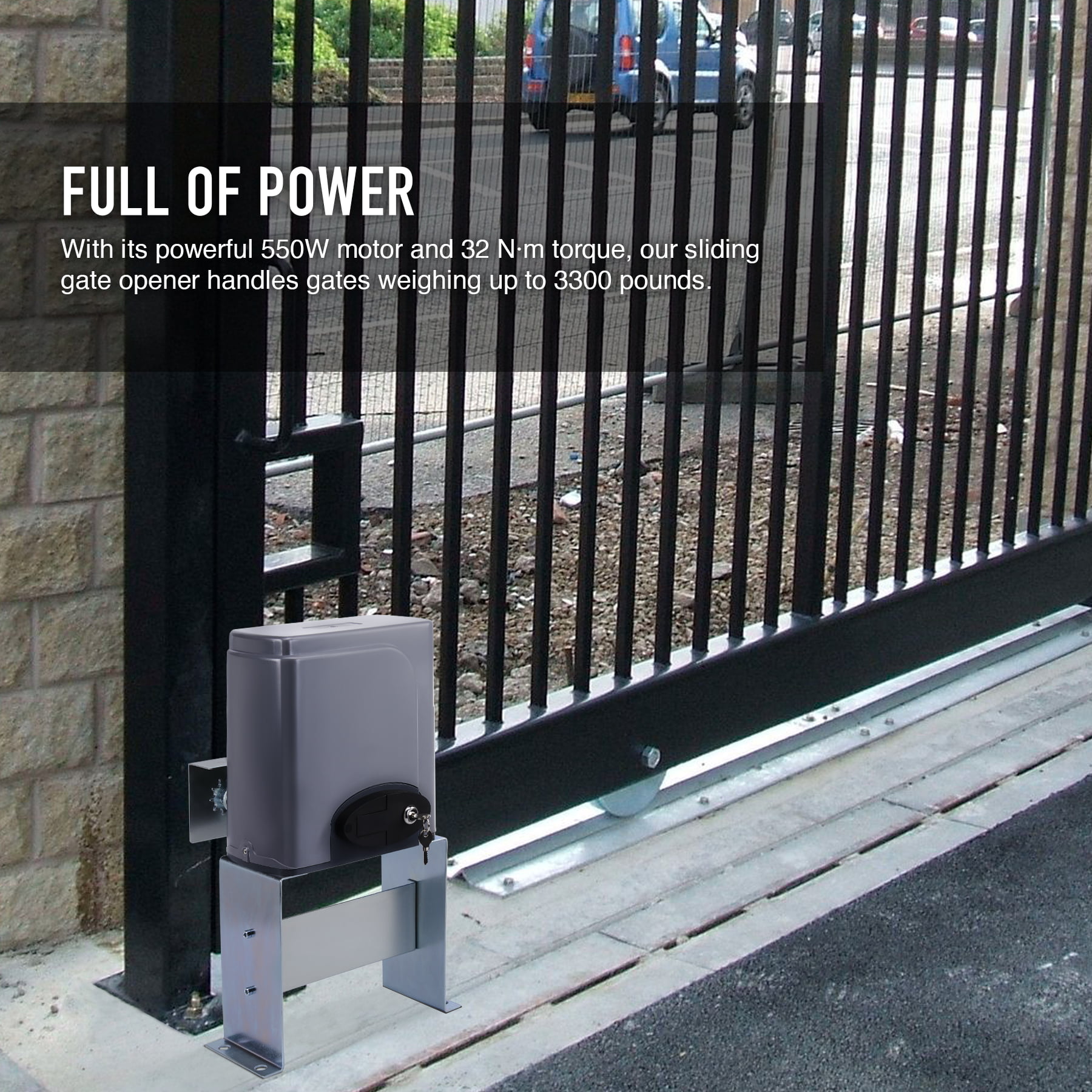 Details about   Electric Gate Opener Automatic Driveway Operator Sliding Remote 3500LBS 1600KG A 