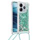 thumbnail image 2 of For Xiaomi Redmi Note 14 4G (164.84x78.15x8.16mm) TPU Case Quicksand Phone Cover with Lanyard - Lase, 2 of 5